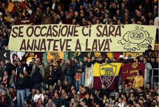 striscione roma