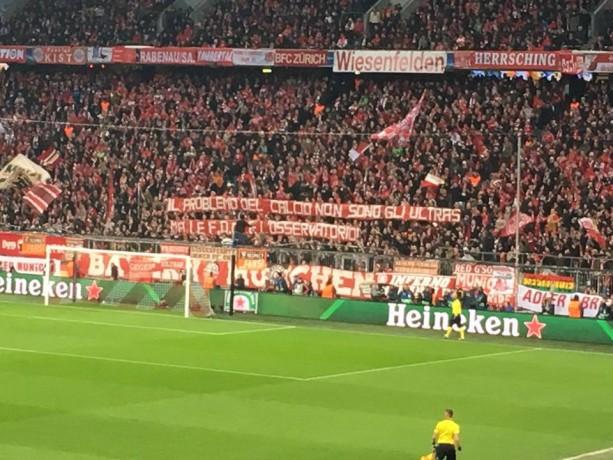 striscione bayern monaco