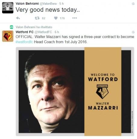 behrami tweet mazzarri