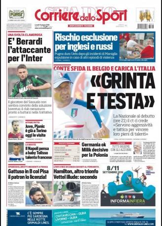 copertina corriere dello sport