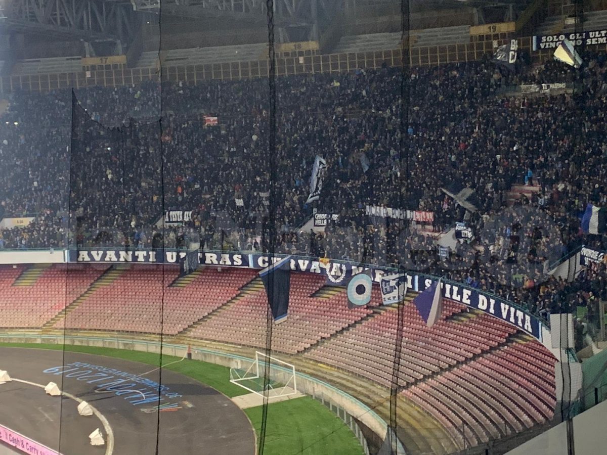 FOTO - Napoli-Bologna, Striscione In Curva A: "Vicini Al Popolo Etneo!"