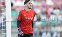 Napoli's Italian goalkeeper Alex Meret during SSC Napoli's 2024-25 preseason training camp in Castel Di Sangro, Abruzzo, Italy.